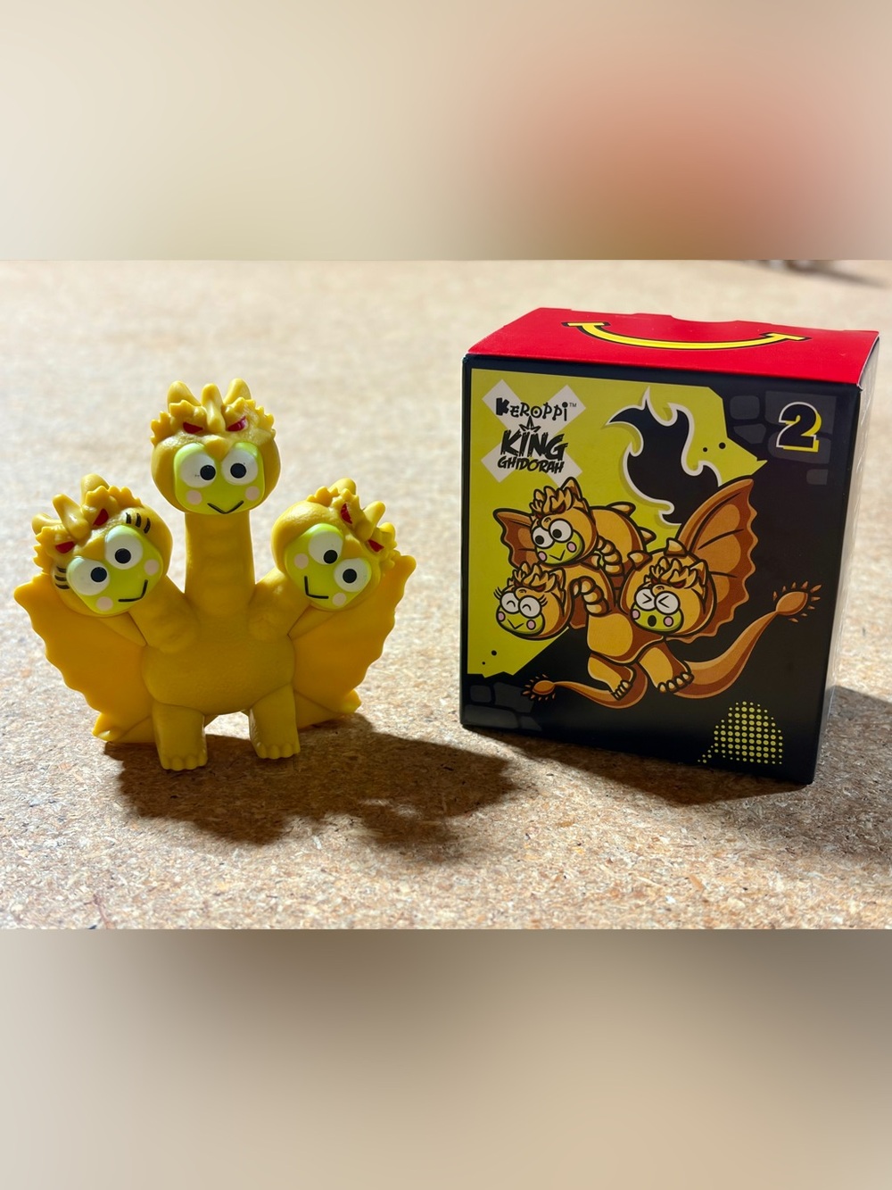 Hello Kitty Godzilla Keroppi King Ghidorah #2 Sanrio McDonalds Happy Meal Figure